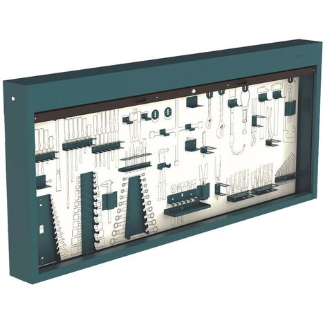ARMARIO MURAL CON PERSIANA Y PANEL SERIGRAFIADO