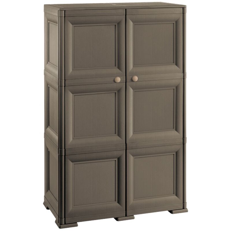

Armario Omnimodus - 3 módulos con puerta de madera modelo Wengé