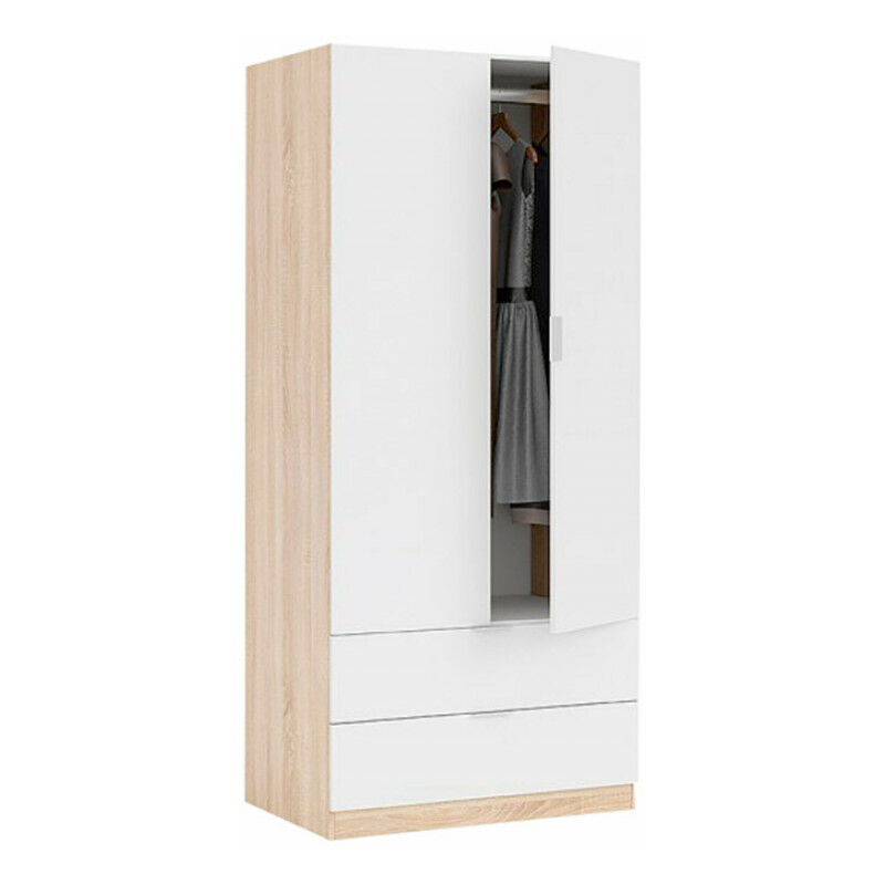 

Armario Organizador 81cm CAJONES INCLUIDOS alto 184cm Blanco Brillo