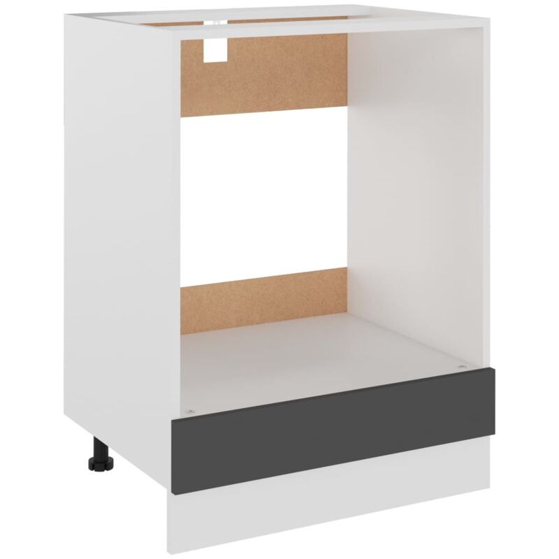 

Armario para horno de aglomerado gris 60x46x81,5 cm - Gris - Vidaxl