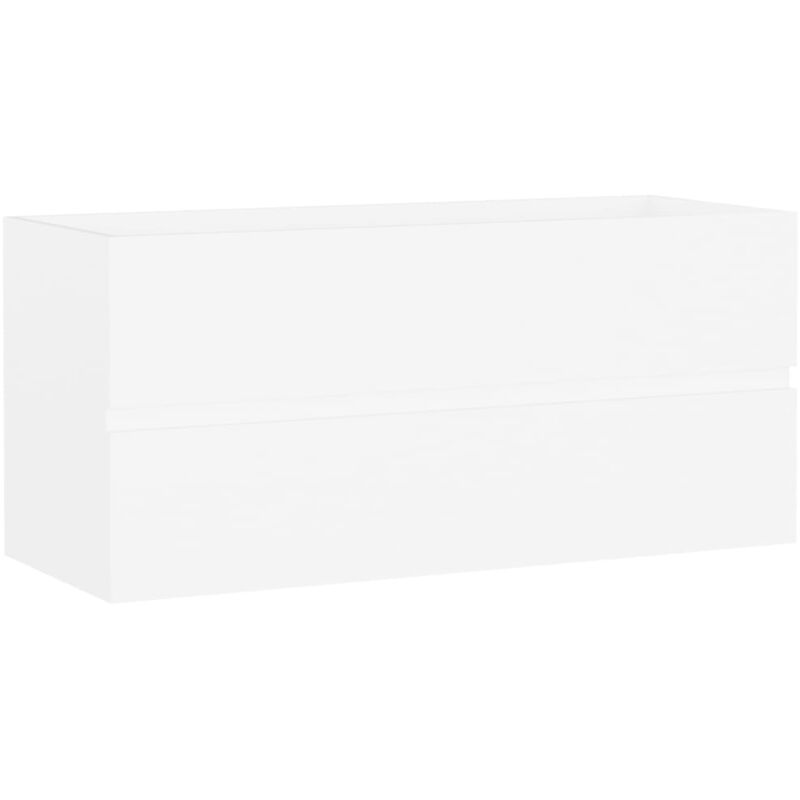 

vidaXL Armario para lavabo aglomerado blanco 100x38,5x45 cm - Blanco