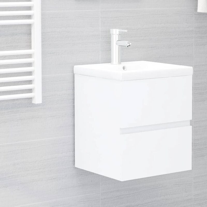 

Youthup - Armario para lavabo aglomerado blanco 41x38,5x45 cm - Blanco