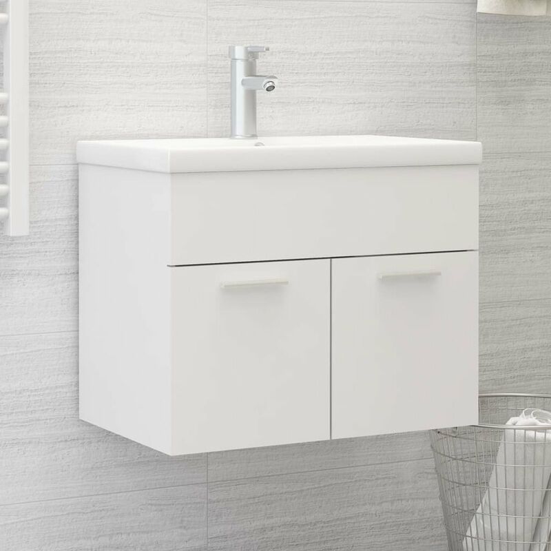 

Armario para lavabo aglomerado blanco 60x38,5x46 cm