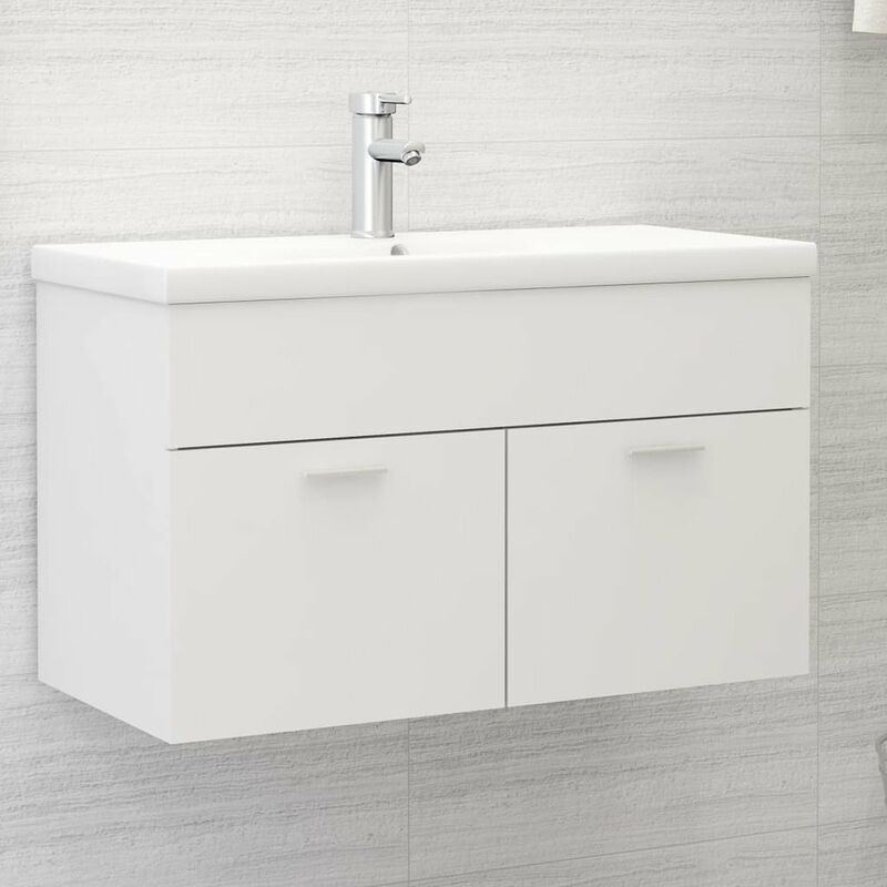 

Armario para lavabo aglomerado blanco 80x38,5x46 cm