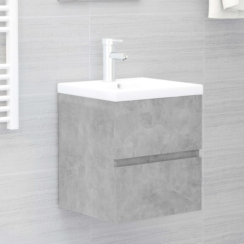 

Armario para lavabo aglomerado gris hormigon 41x38,5x45 cm