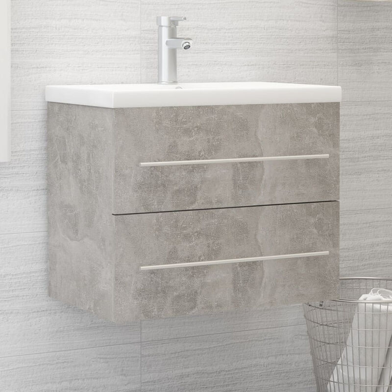 

Armario para lavabo aglomerado gris hormigon 60x38,5x48 cm