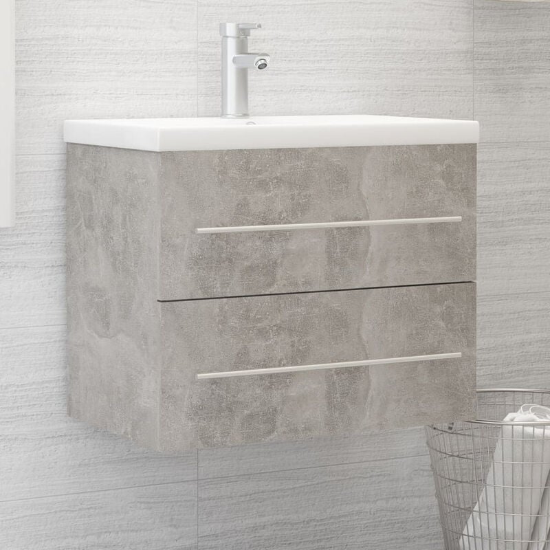 

Armario para lavabo aglomerado gris hormigon 60x38,5x48 cm