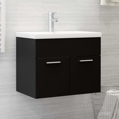 Mueble de Baño Negro 150 cm Lavabo Incluido - Cardellino