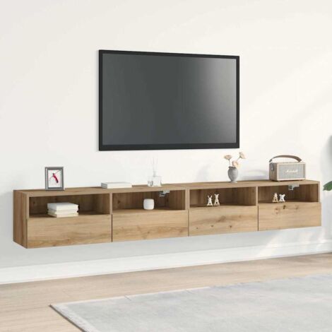 Armario para TV 2 pcs Roble artisan 100x30x30cm