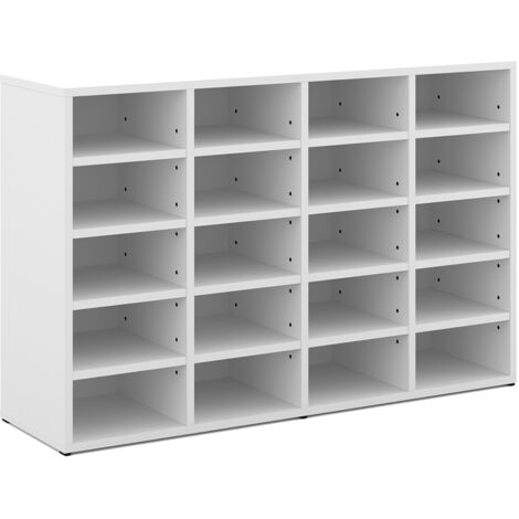 Armario para zapatos Lysander, Blanco, 104 x 65.5 cm, Vicco
