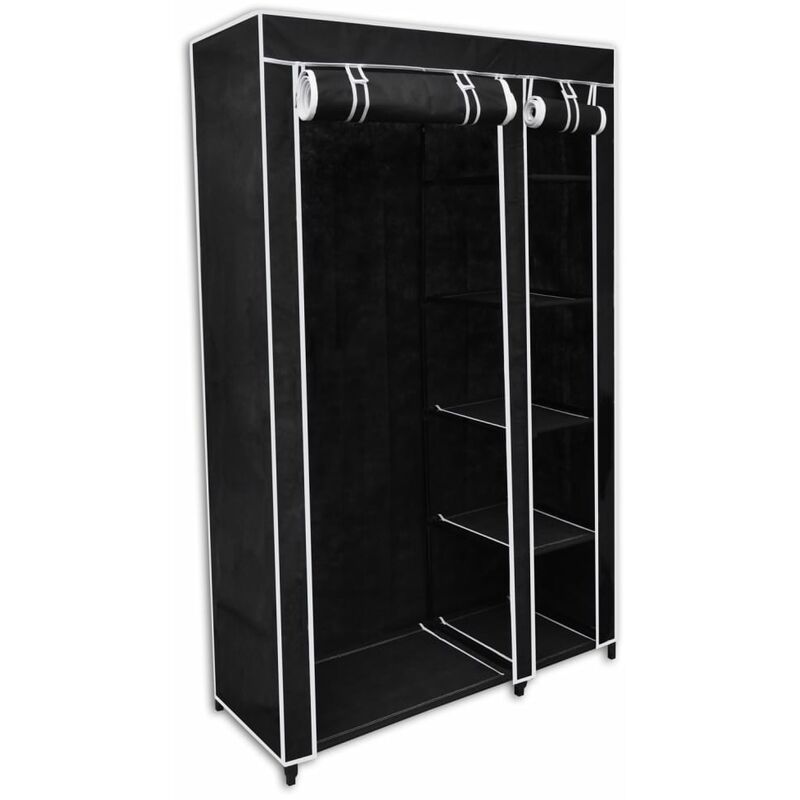 

Armario plegable 110x45x175 cm negro