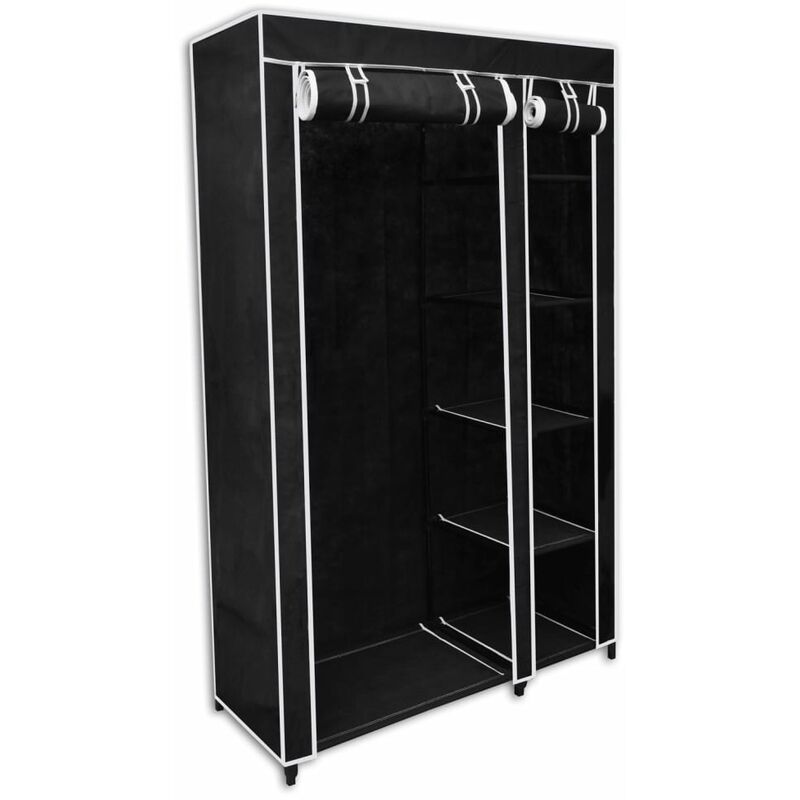 

Armario plegable 110x45x175 cm negro - Negro