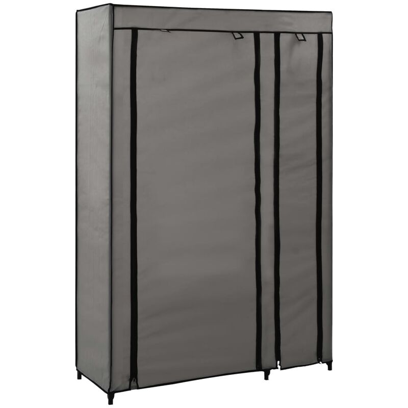 

Armario plegable de tela gris 110x45x175 cm - Gris