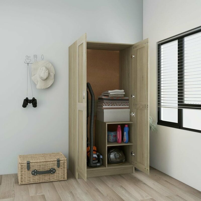 

Armario roble Sonoma 82,5x51,5x180 cm aglomerado