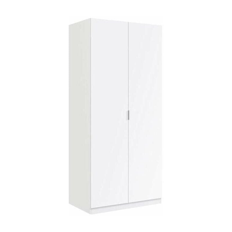 

Armario ropero Hierro 2 puertas acabado roble o blanco 180 cm(alto)81 cm(ancho)52 cm(largo) Color BLANCO