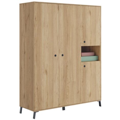 Armario ropero 4 puertas y hueco Camila 200 cm(alto)150 cm(ancho)55 cm(fondo)