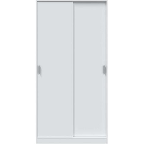 FRS Armario ropero puertas correderas blanco. 200cm(alto). 100cm(ancho). 50cm(fondo).