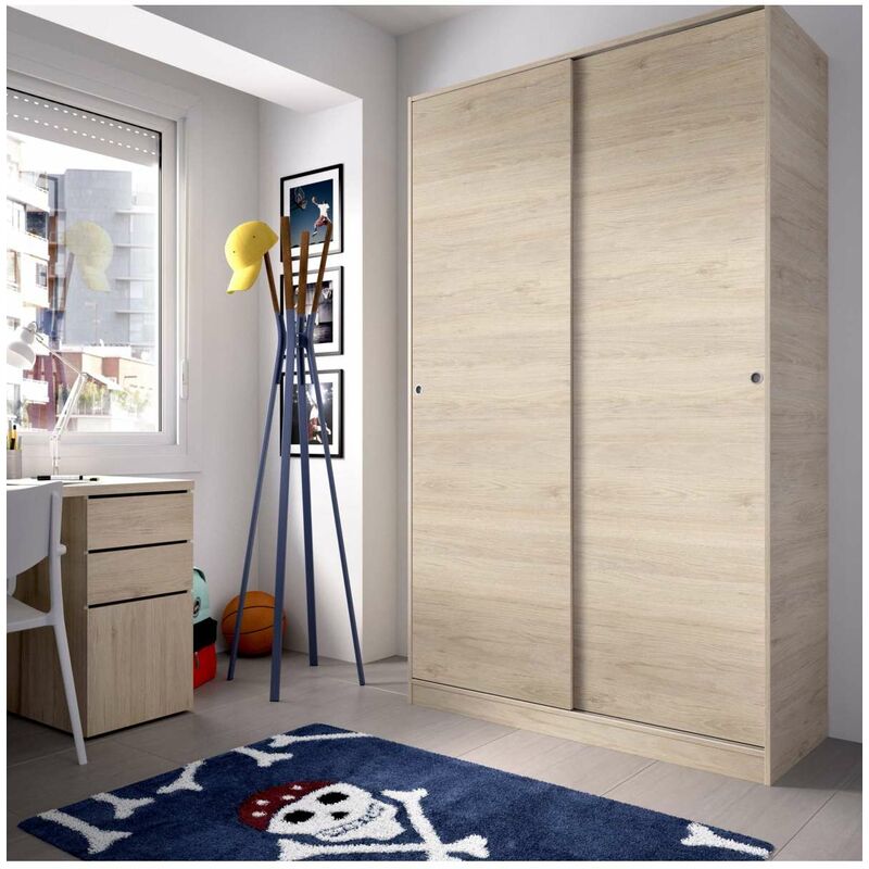 

Armario puertas correderas Lupión varios colores a elegir 204 cm(alto)120 cm(ancho)50 cm(largo) Color NATURAL