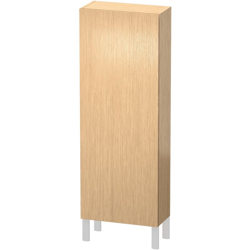 

Armario semi alto Duravit L-Cube, anchura 500mm, profundidad 243mm, 1 puerta, bisagra a la derecha, color: Roble cepillado Chapa de madera auténtica