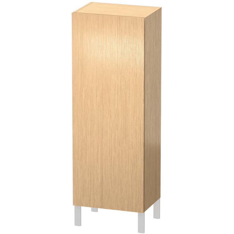 

Armario semi alto Duravit L-Cube, anchura 500mm, profundidad 363mm, 1 puerta, bisagra a la derecha, color: Roble cepillado Chapa de madera auténtica