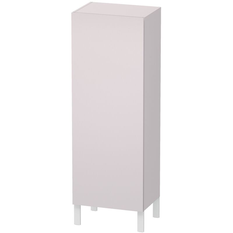 

Armario semi alto Duravit L-Cube, anchura 500mm, profundidad 363mm, 1 puerta, bisagra a la derecha, color: Blanco Lila Seda Laca mate - LC1179R8787