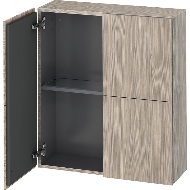 

Armario semi alto Duravit L-Cube, anchura 700mm, profundidad 243mm, 2 puertas, color: Decoración Pino Plata - LC116703131