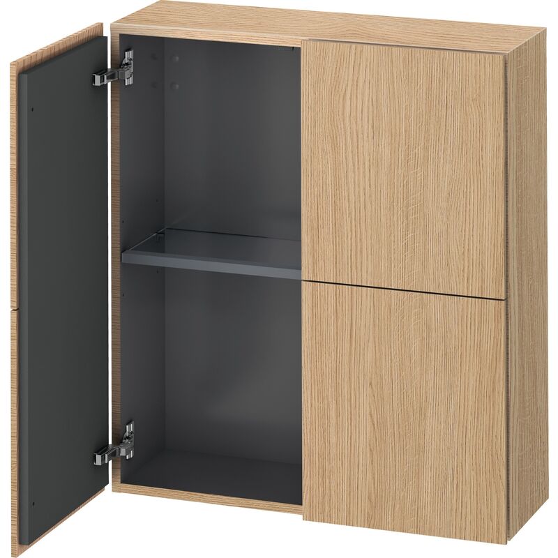 

Armario semi alto Duravit L-Cube, anchura 700mm, profundidad 243mm, 2 puertas, color: Decoración Roble Europeo - LC116705252