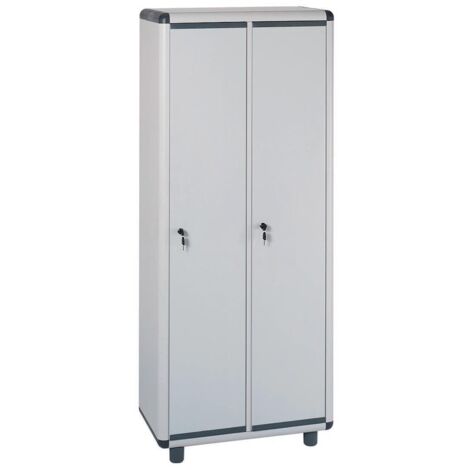 Armario taquilla de resina con 2 puertas con cerradura Dirty Clean Easy Garofalo
