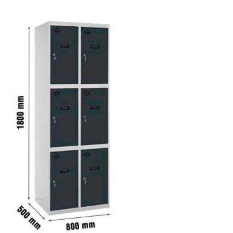Armario Taquilla SIMON LOCKER desm. 3 puertas 2/6 400 (800) gr/an