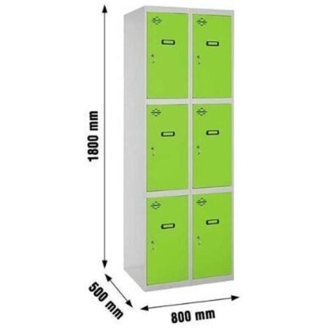 Armario Taquilla SIMON LOCKER desm. 3 puertas 2/6 400 (800) gr/ve