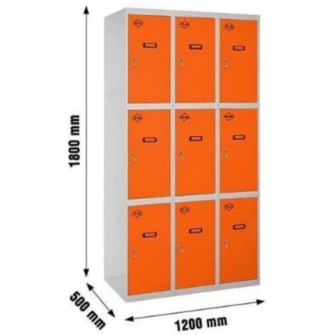 Armario Taquilla SIMON LOCKER desm. 3 puertas 3/9 400 (1200) gr/na