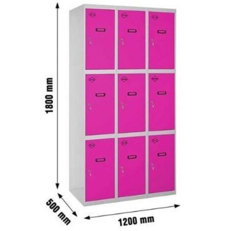 Armario Taquilla SIMON LOCKER desm. 3 puertas 3/9 400 (1200) gr/rs