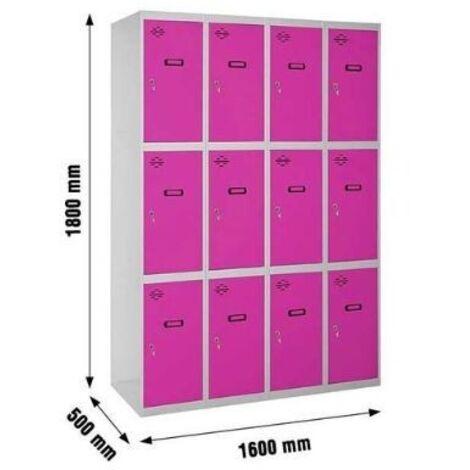 Armario Taquilla SIMON LOCKER desm. 3 puertas 4/12 400 (1600) gr/rs