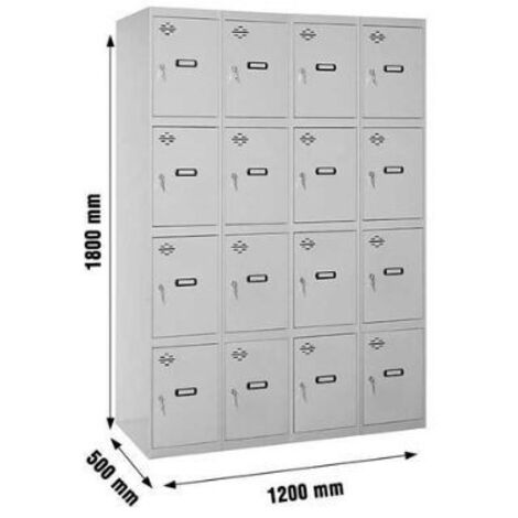 Armario Taquilla SIMON LOCKER desm. 5 puertas 4/20 400 (1600) gris