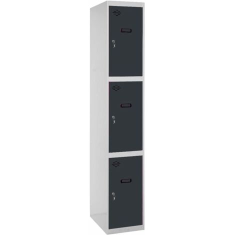 Armario Taquilla SIMON LOCKER PROF.Monobloque 3 PUERTA 1/3 300 GR/AN
