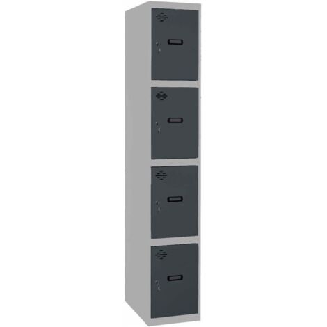 Armario Taquilla SIMON LOCKER PROF.Monobloque 4 PUERTA 1/4 400 GR/AN