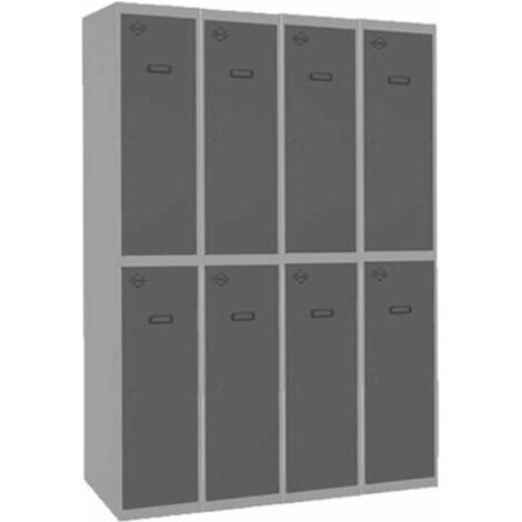 Armario Taquilla SIMON LOCKER PROF.Monobloque Tandem 4/8 300 (1200) GR/AN