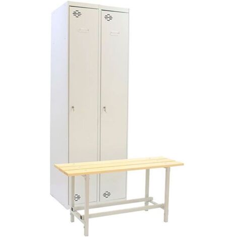 Armario Taquilla SIMONLOCKER diy Single 2/2 300 (ini+addi+bench) gris