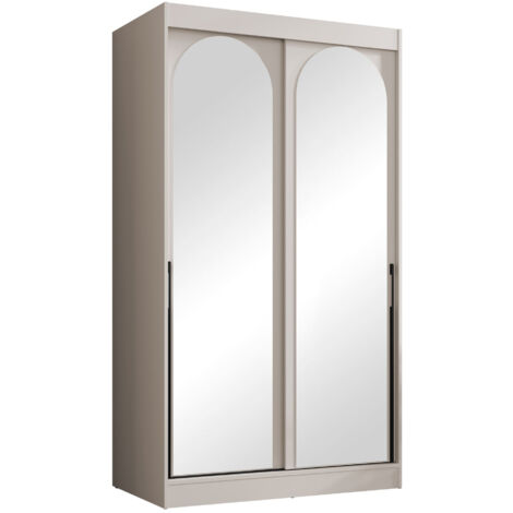 Armario Toledo 130, Cachemira, 216x120x65cm, Puertas de armario: Correderas, Número de estantes: 0