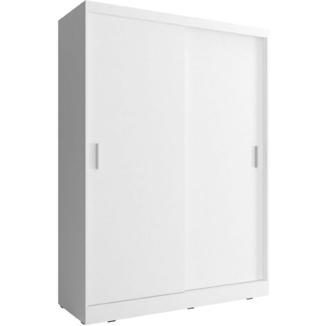 Armario WIKI 130 cm puertas correderas blanco mate