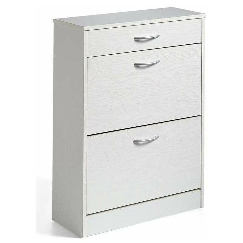 

Armario Zapatero 2 Puertas y 1 cajón dos colores a elegir 60 cm(ancho) 81 cm(altura) 23 cm(fondo) Color BLANCO