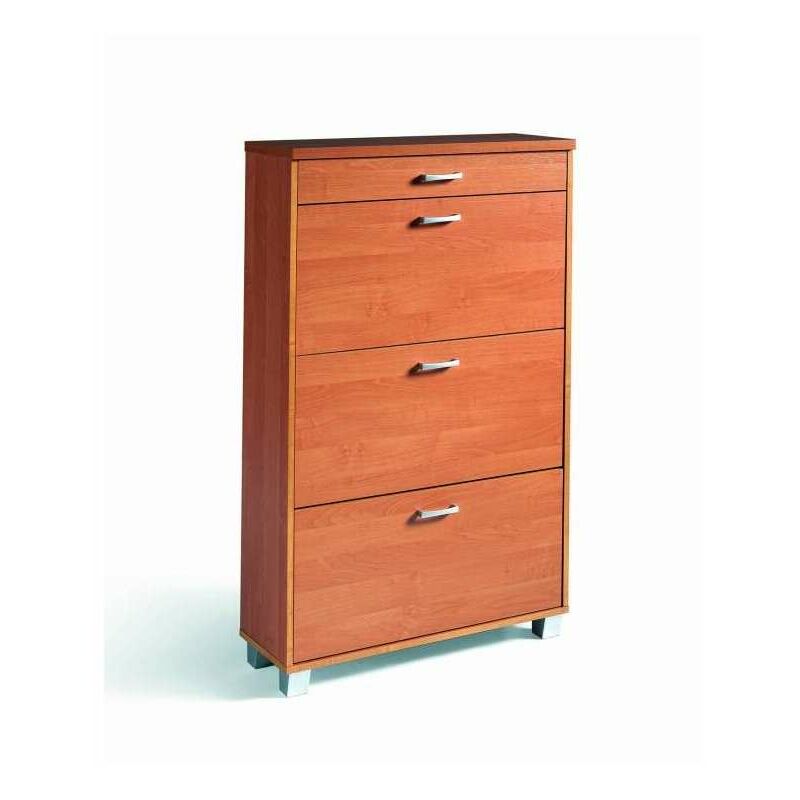

Armario Zapatero 3 trampones 1 cajón varios colores a elegir 80 cm(ancho) 121 cm(altura) 27 cm(fondo) Color CEREZO