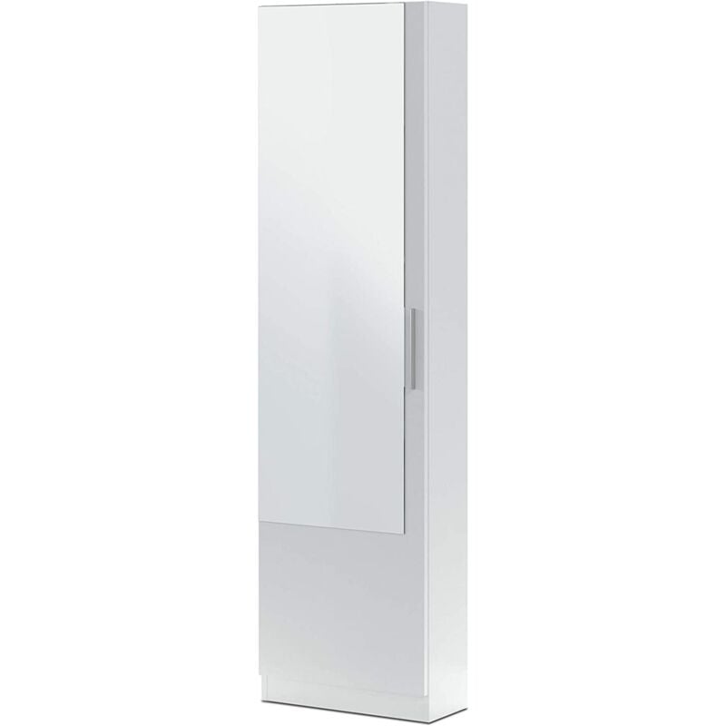 

Armario Zapatero con espejo Gusto varios colores a elegir 50 cm(ancho) 180 cm(altura) 22 cm(fondo) Color BLANCO ARTIK