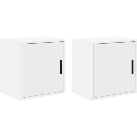 Armarios de pared 2 uds para garaje madera de ingeniería