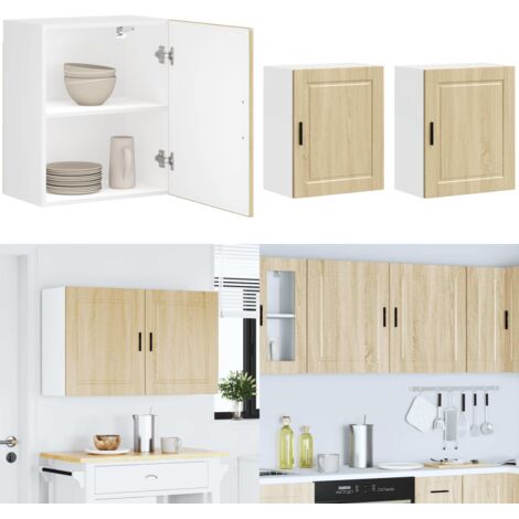 Armarios pared para cocina 2 uds Porto roble sonoma - Armario de pared - Cocina