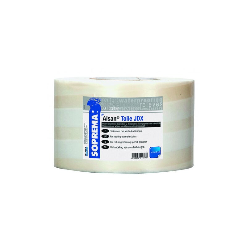 Armature de renfort des joints de dilatation - alsan® toile jdx 10m x 0,20m