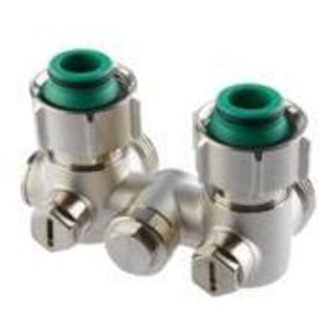 Armature monotube Simplex 3/4" AG forme angulaire nickelée