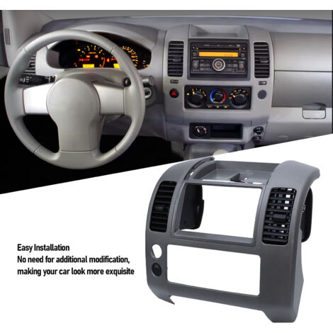 Armaturenbrett-Innenausstattung für Nissan Frontier 2005–2020 – Mittelkonsole und Blende, ABS-Grau