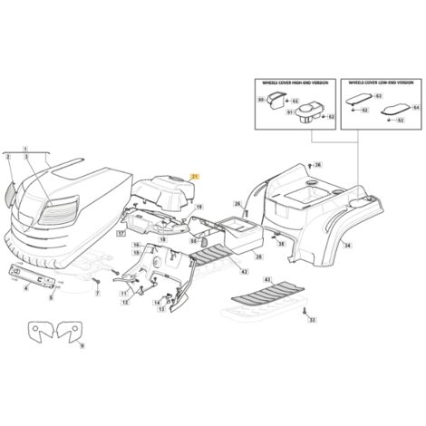 Armaturenbrettabdeckung ORIGINAL STIGA Rasentraktor mower 1330m 325120203/0
