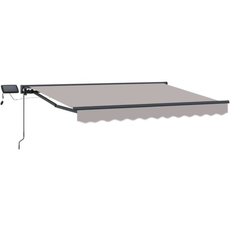Armazón de toldo manual con LEDs 3 x 2,5 m